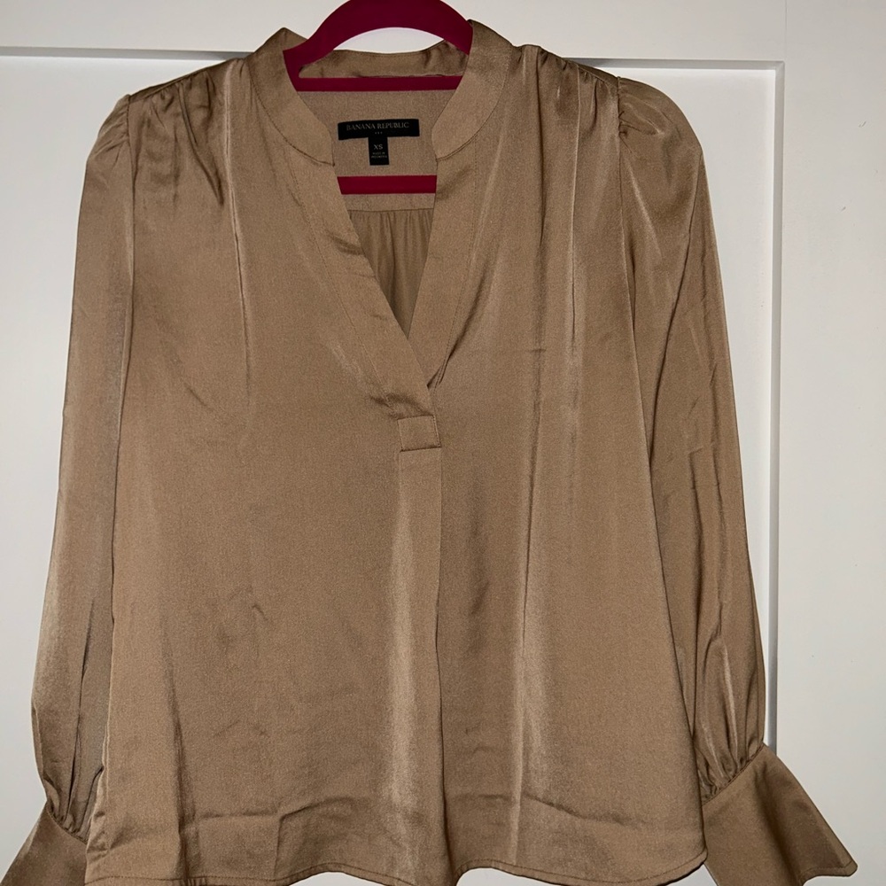 Banana Republic Tan Women's Blouse